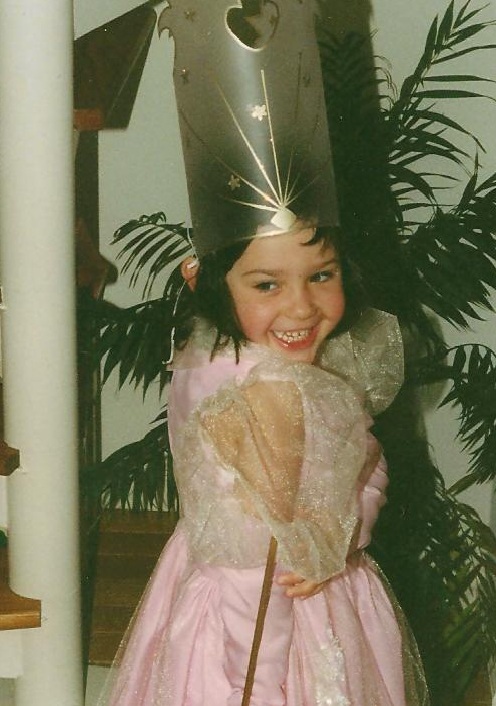 Catherine's princess costume, courtesy of Grandma and Grandpa. Age 4.