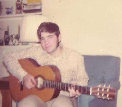 What can I say? Detail from Basil with Guitar. Sometime in the 1970s. 