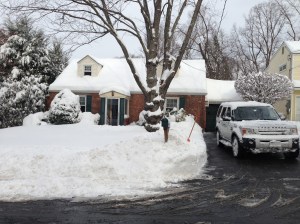 The snow is nearly gone, but apparently our house remains its curb appeal without the white stuff.
