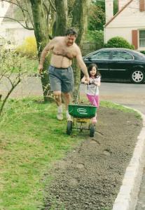 Basil and Catherine, May 2002. Now she only does yard work under protest.