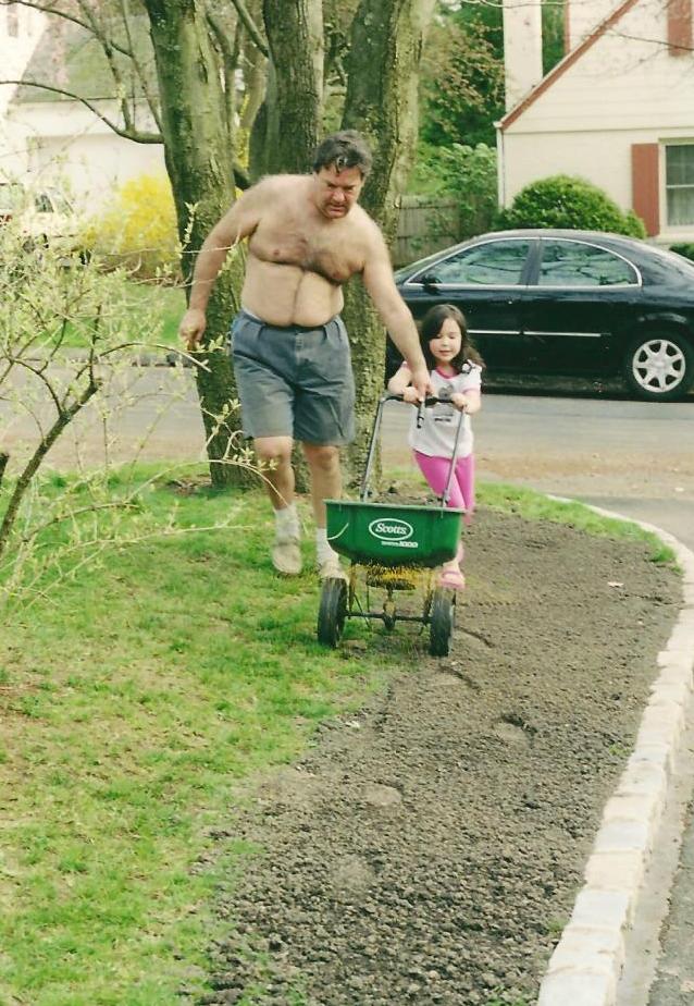 Basil and Catherine, May 2002. Now she only does yard work under protest.