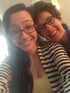 Catherine and me on Sunday. I was allowed a rare interloper's moment in a selfie -- as long as I promised not to be weird or creepy. I think I did OK, don't you?