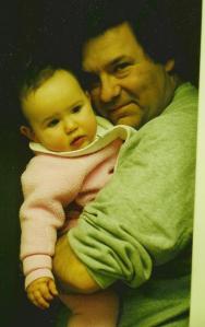 Catherine and Basil, May 1997. Love, love, love this photo of them. The pride and love on Basil's face, Catherine's chunky-monkey cheeks and hands. I could eat them both up!