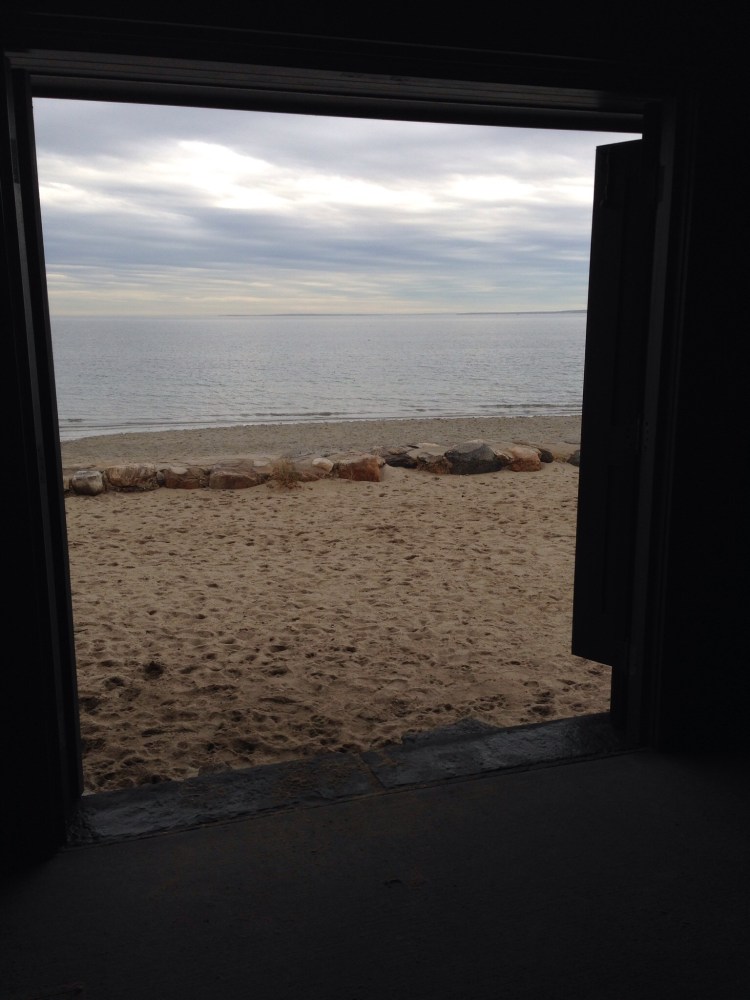 View from inside Innis Arden Cottage, Tod's Point.