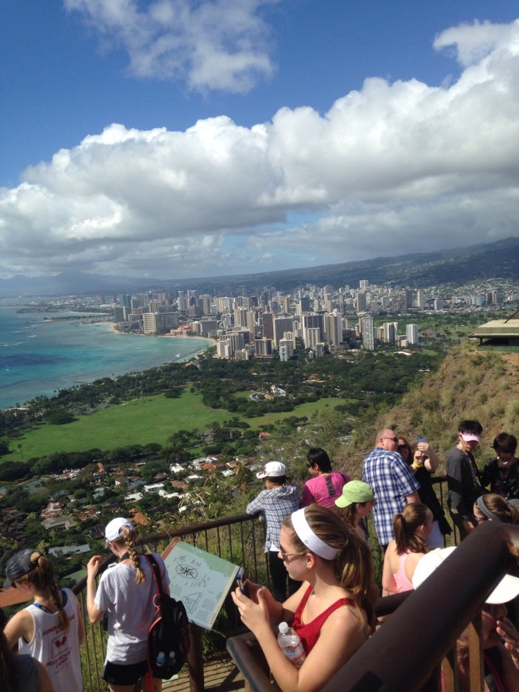 Atop Diamondhead.