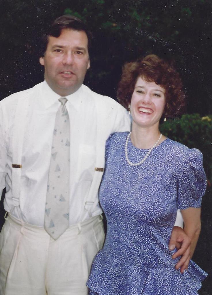 Heading off to see a friend get hitched, August 1992.