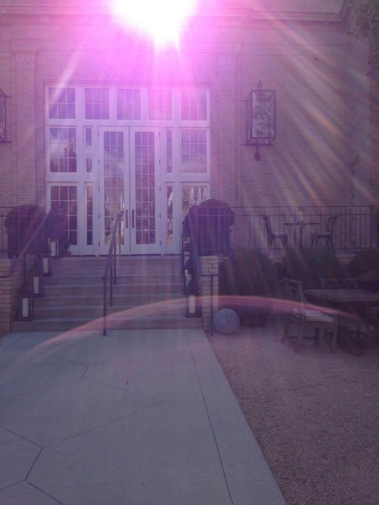 The former loading dock.