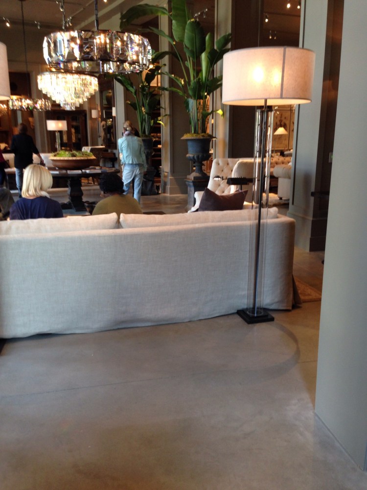 View from behind what was the counter in the main lobby. 