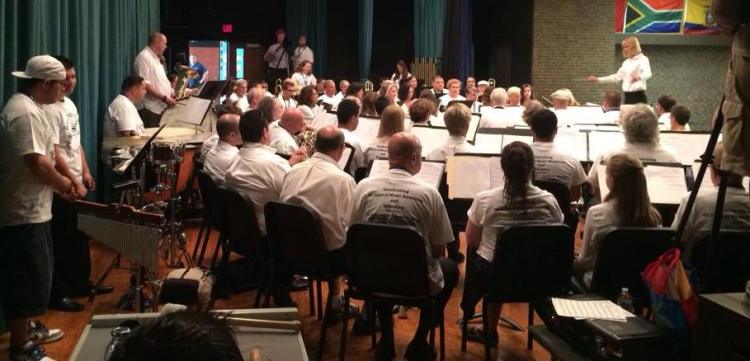 A view from backstage.