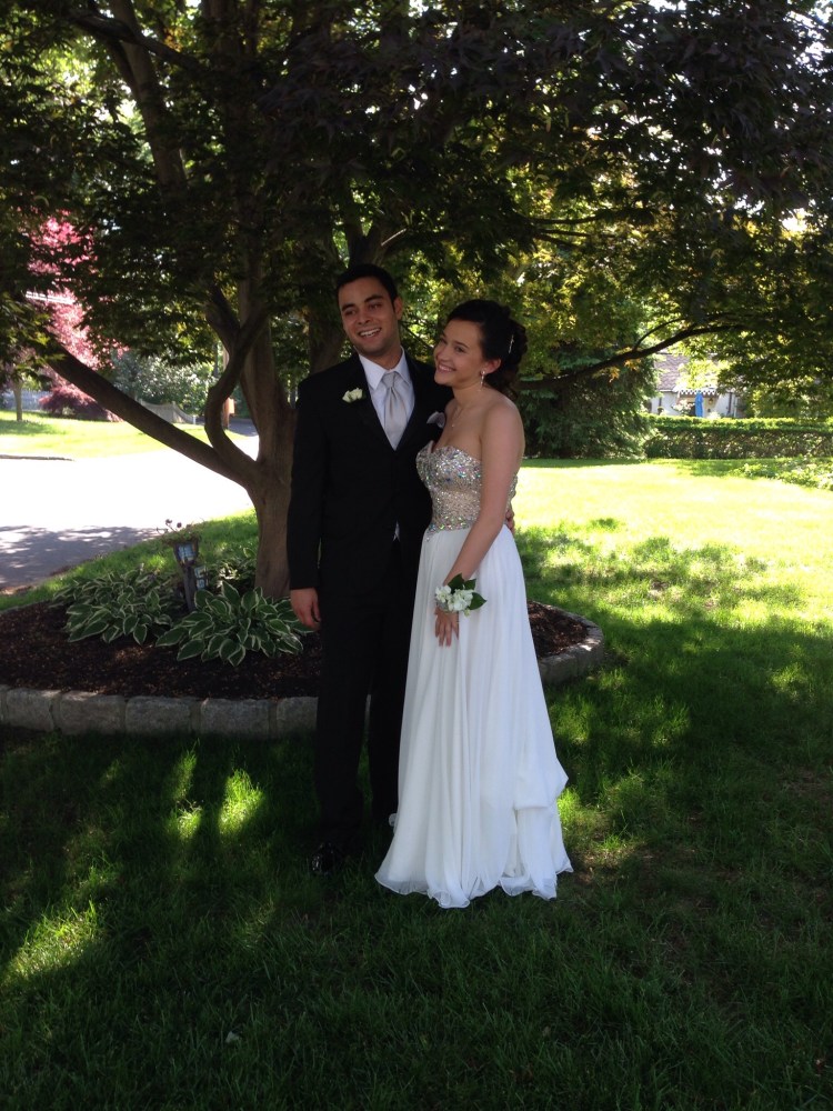 Catherine and Phillip, ready for prom