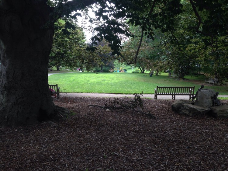 Pocket Park, Greenwich Avenue in Greenwich, last Sunday.