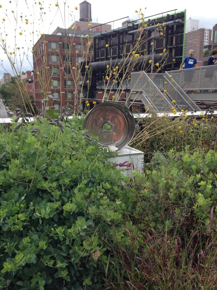 We weren't sure what to make of this installation, make from a washing machine drum. 