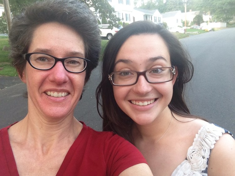 A post-dinner walk around the neighborhood demands a selfie, yes?