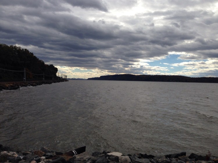 New York skyline from Irvington (NY) Waterfront Park.