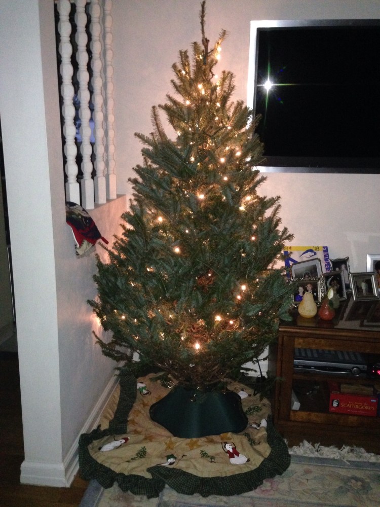 And Voila! No ornaments need apply until Catherine makes it home next week. 