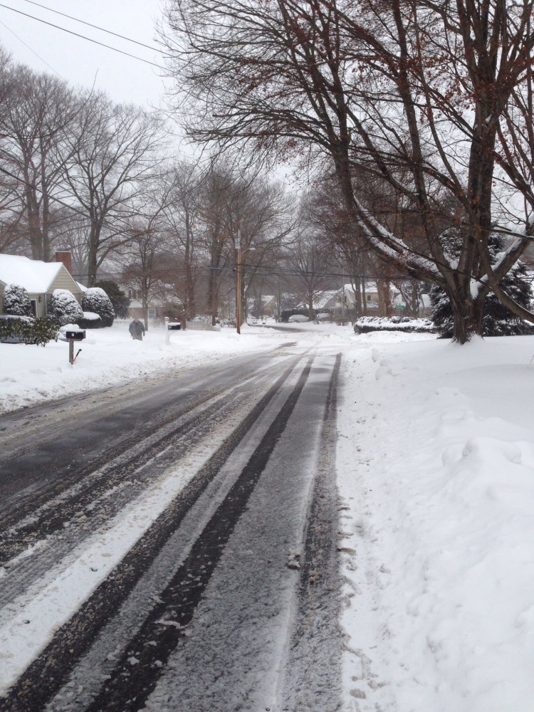 The morning after. Havemeyer Park, Old Greenwich.