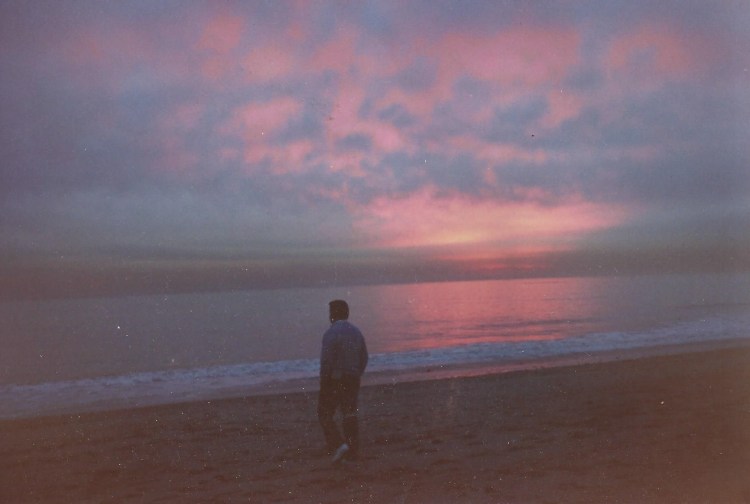 Basil on the beach in California in 1988.  I wasn't smart enough to note WHERE we were when I took this shot. 