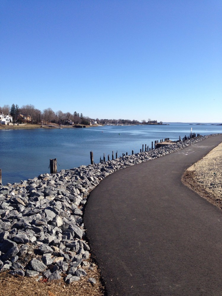 View from new Cos Cob Park in Greenwich, CT.
