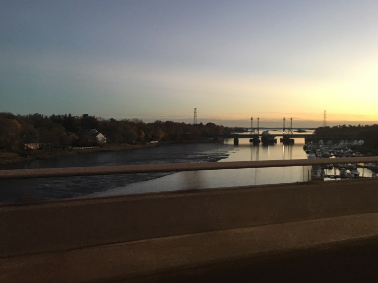 Long Island Sound from the Mianus River Bridge, Greenwich, CT